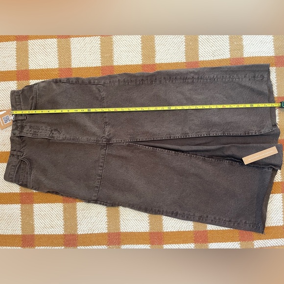 NWT Reformation Tazz Denim Skirt Espresso Brown Size 26 - Picture 8 of 9